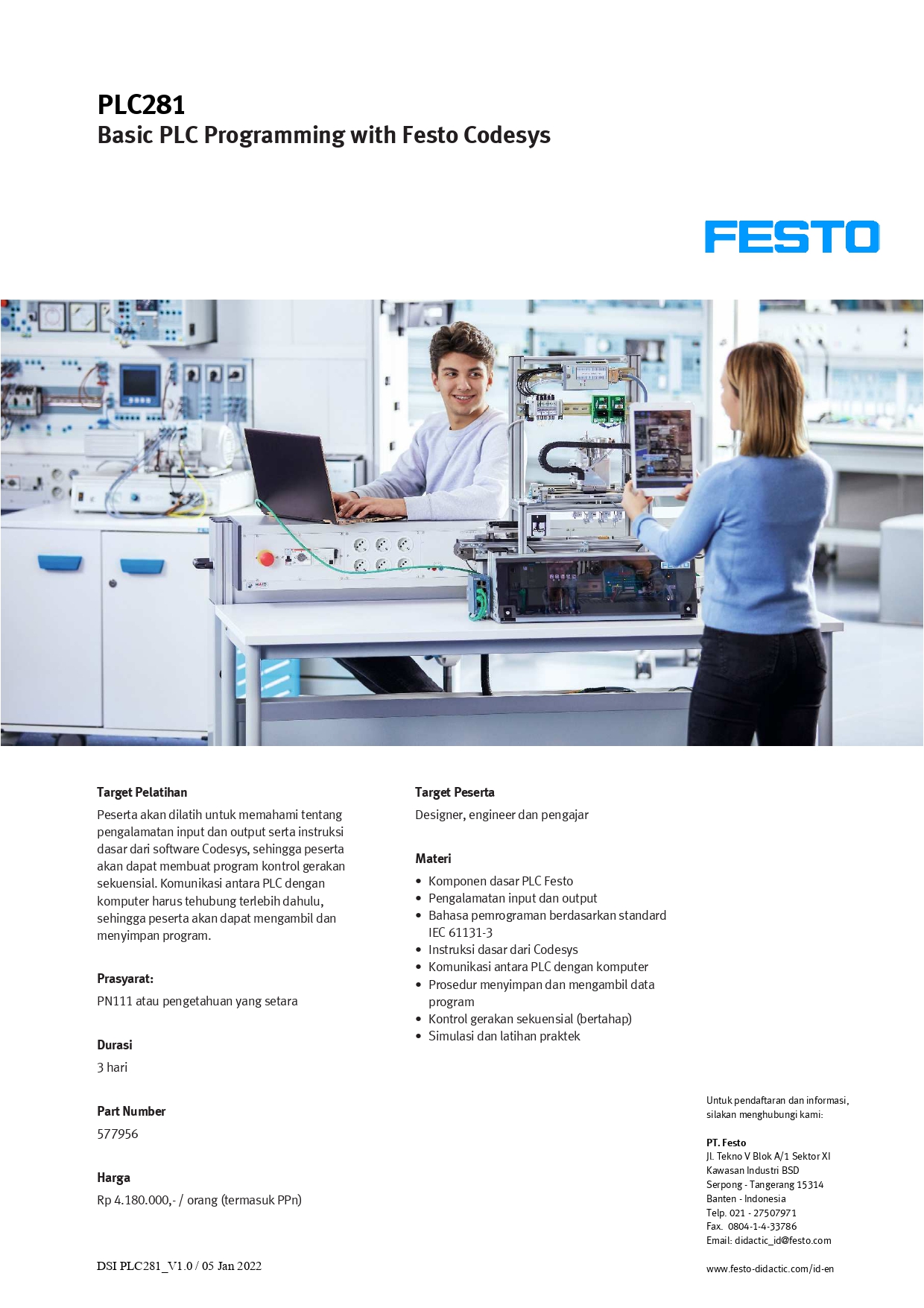 Basic PLC Programming with Festo Codesys